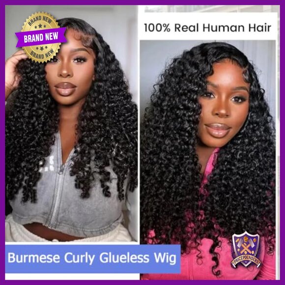 7x6 Glueless HD Lace Front Wig Human Hair 200% Density Drawstring